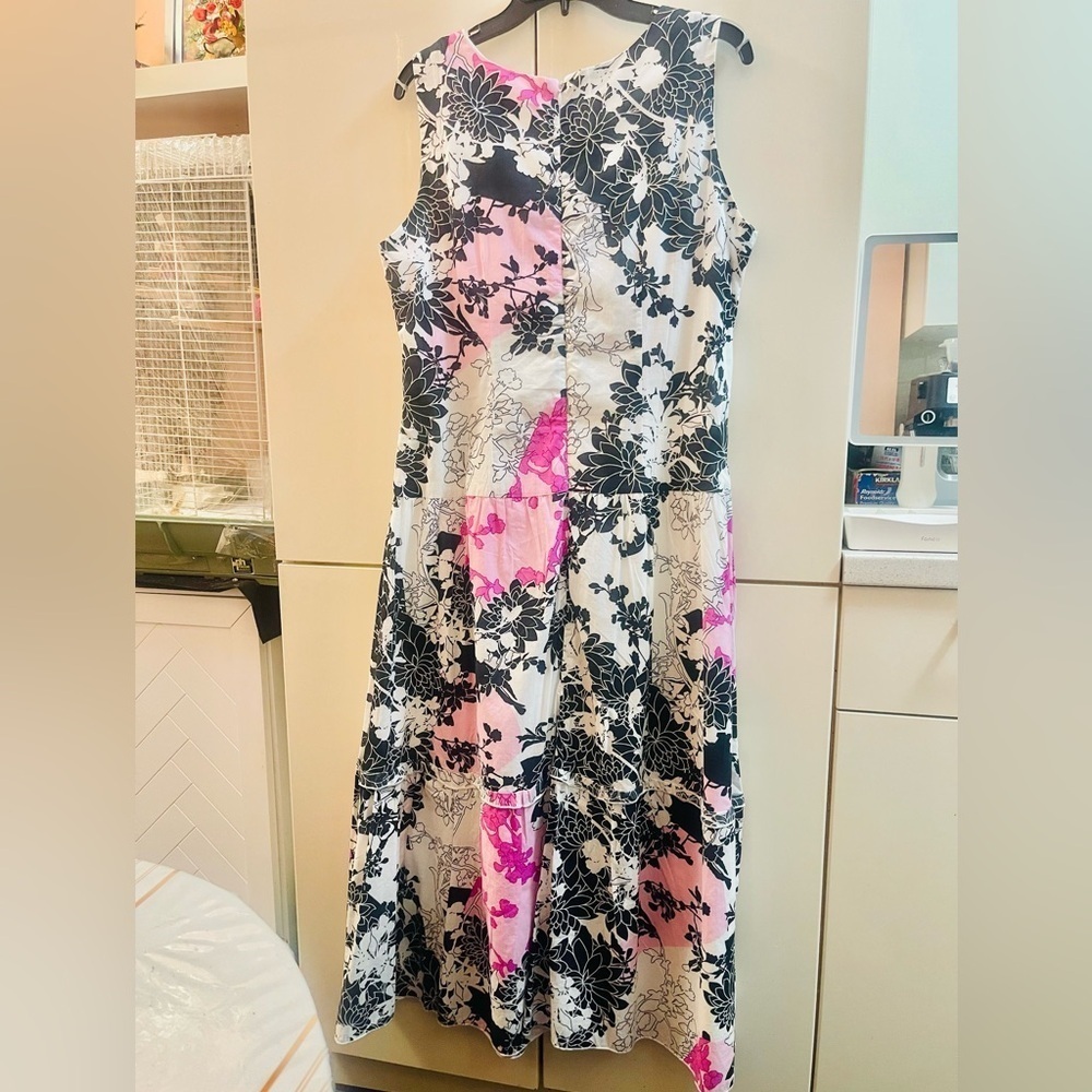Womens Focus 2000 cotton summer long dress Size 16 - Picture 2 of 11